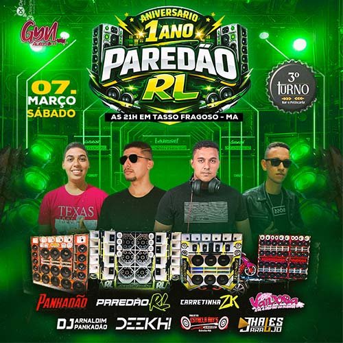 CD Aniversário de 1 Ano do Paredão RL